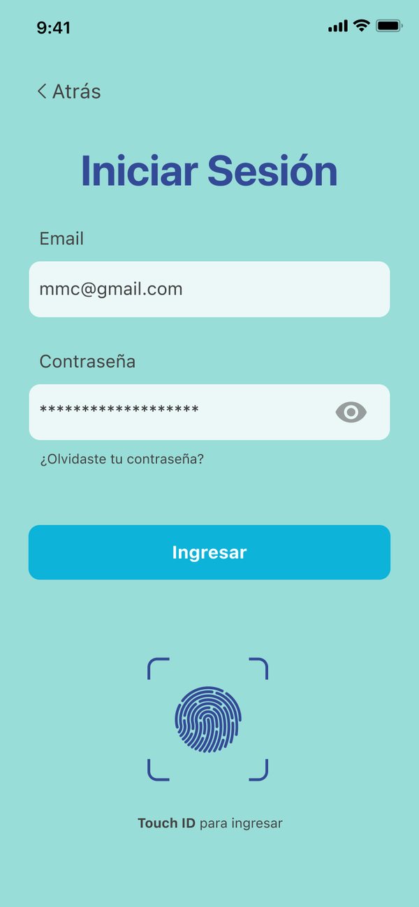 Log in · Touch ID