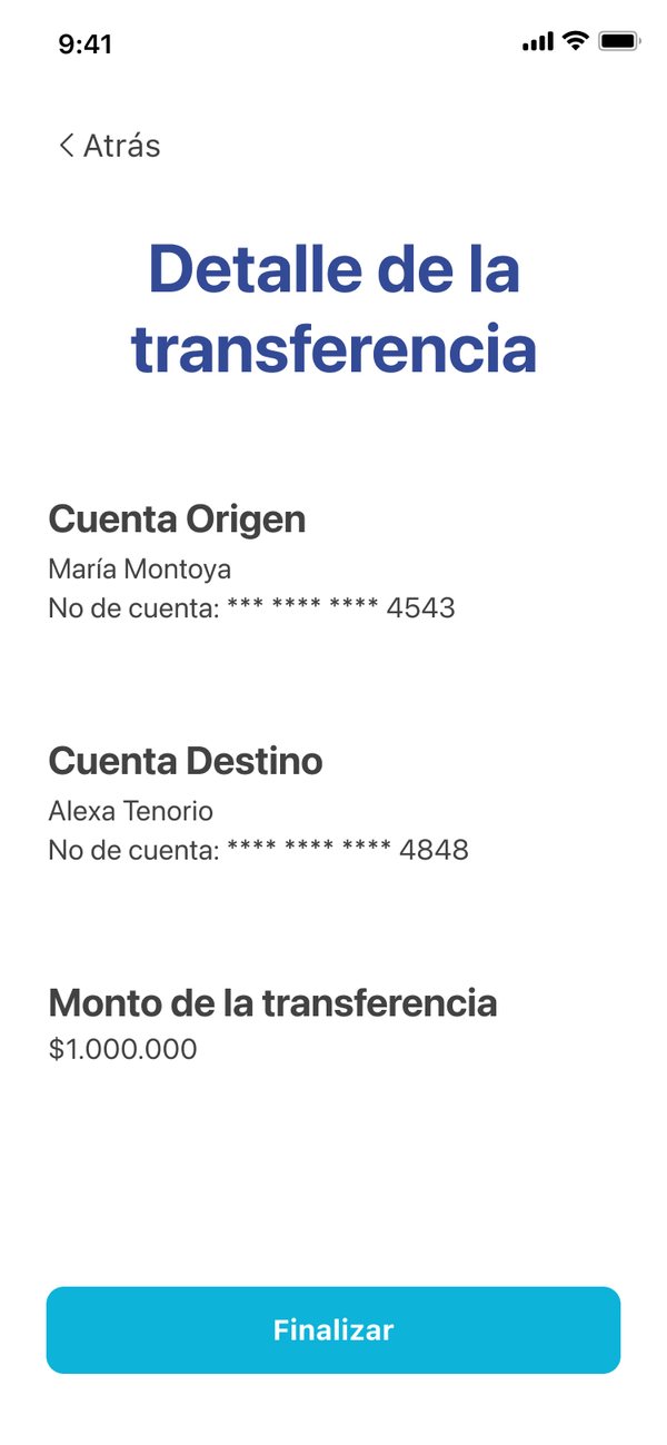 Transfer detail