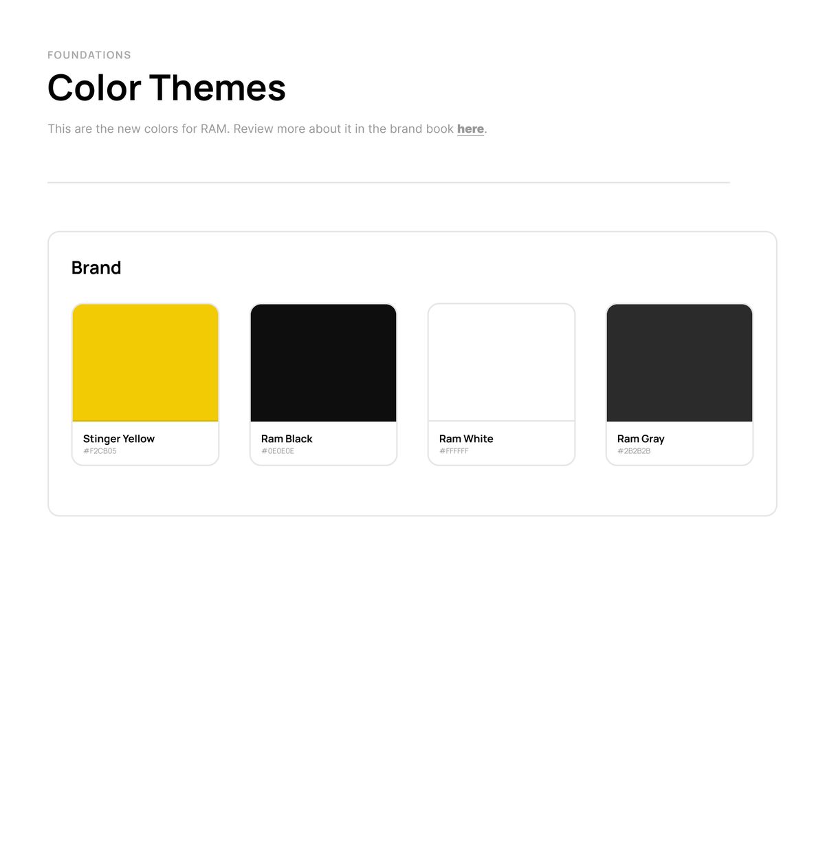 Color themes — brand palette.