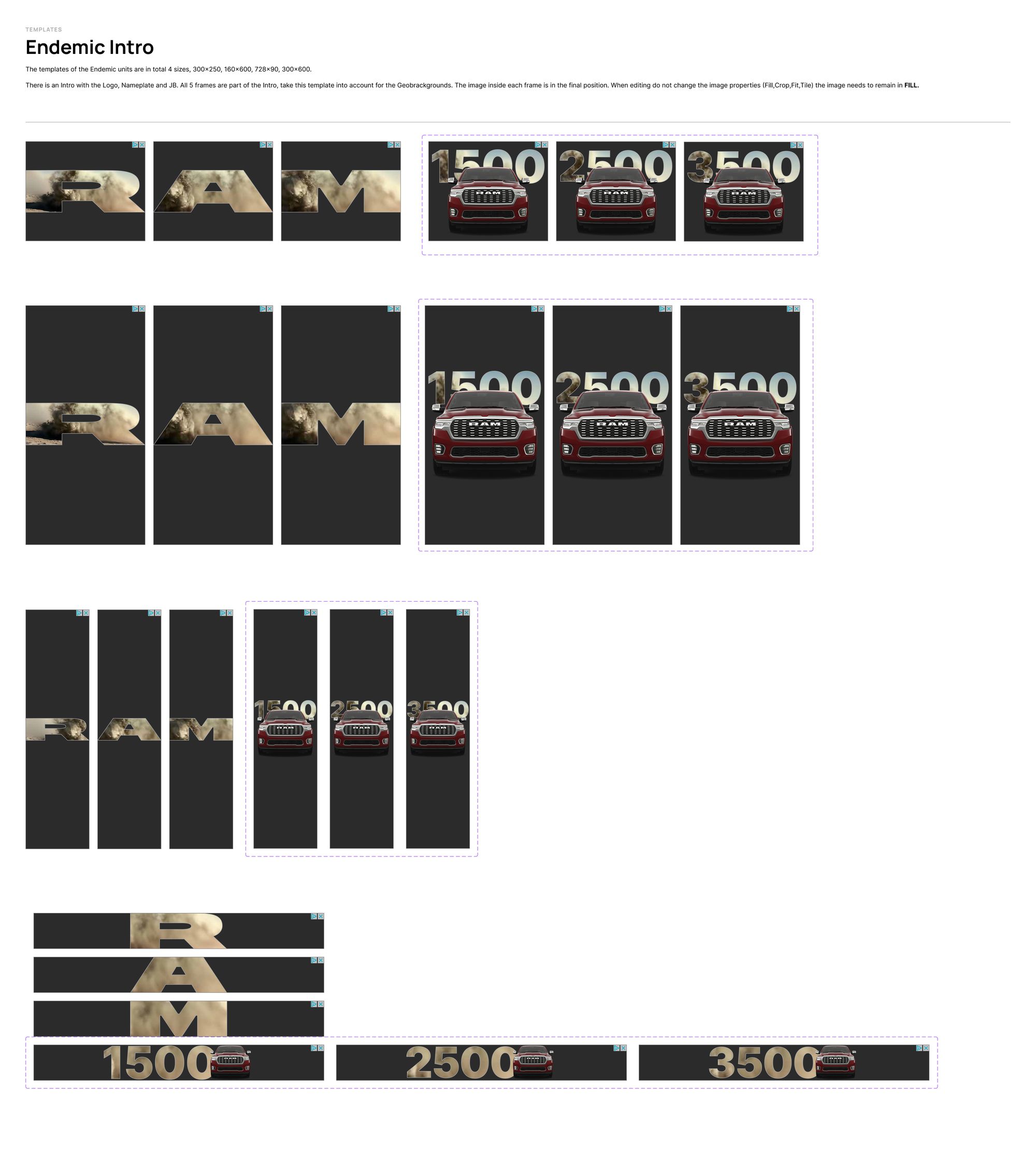 Endemic intro — model logos and hero assets per truck (1500, 2500, 3500).