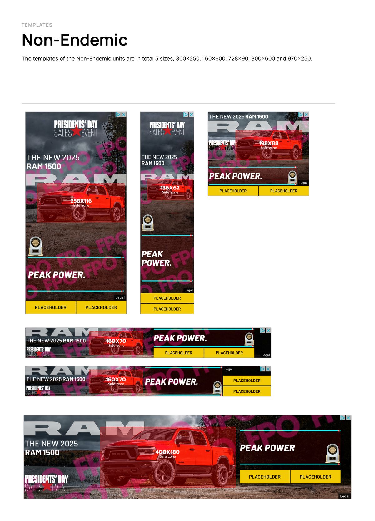 Non‑endemic templates.
