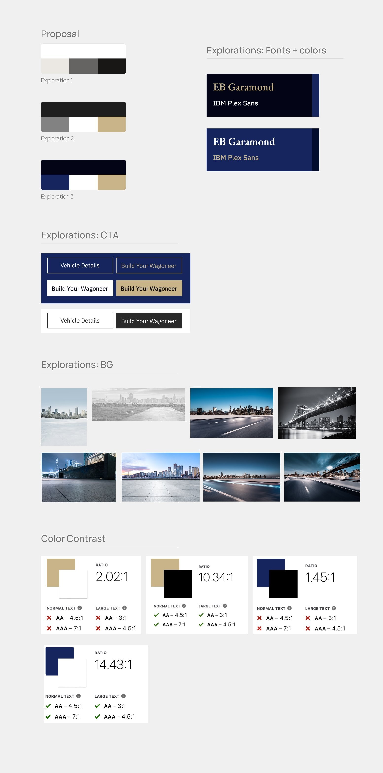 Fonts, CTAs, backgrounds & contrast