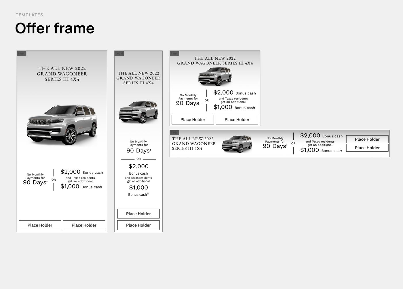 Offer frame — pricing and APR units.